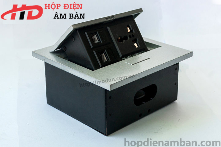  Hộp Điện Nhôm Âm Bàn HD-MD138-B
